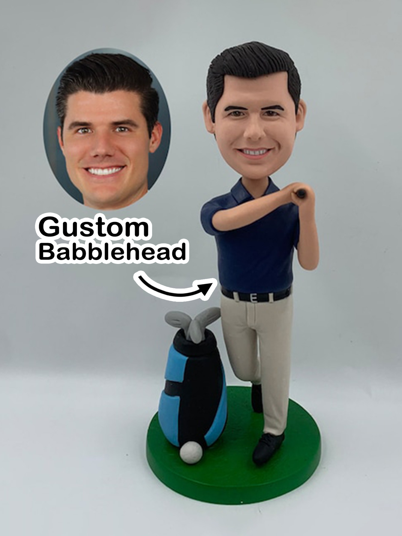 Custom Golf Player Bobblehead Figurine